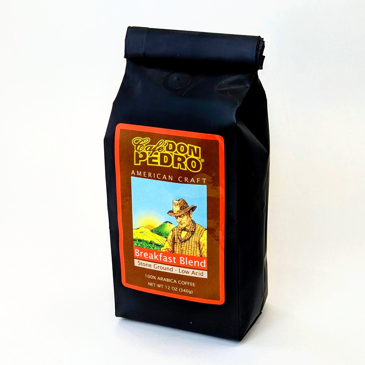 Cafe Don Pedro Breakfast Blend Low-Acid Ground Coffee, 12 oz