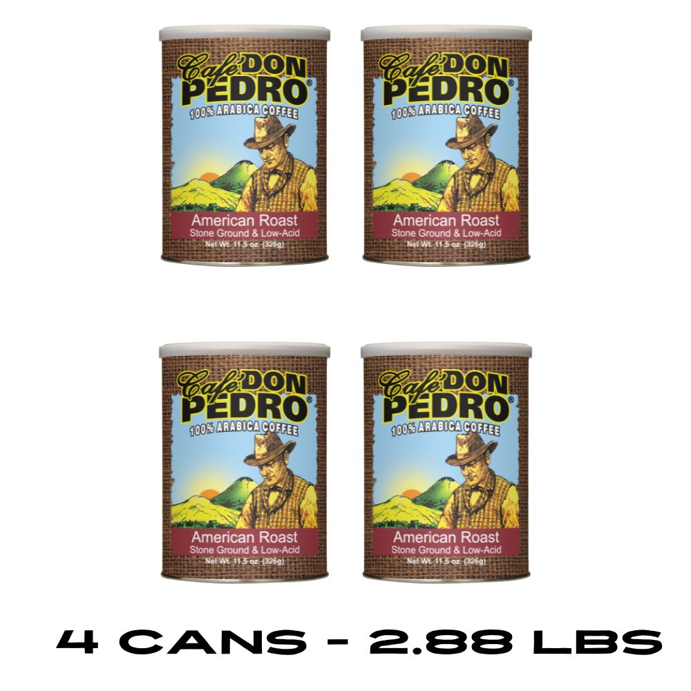 Cafe Don Pedro American Roast Low-Acid Ground Coffee Regular Can