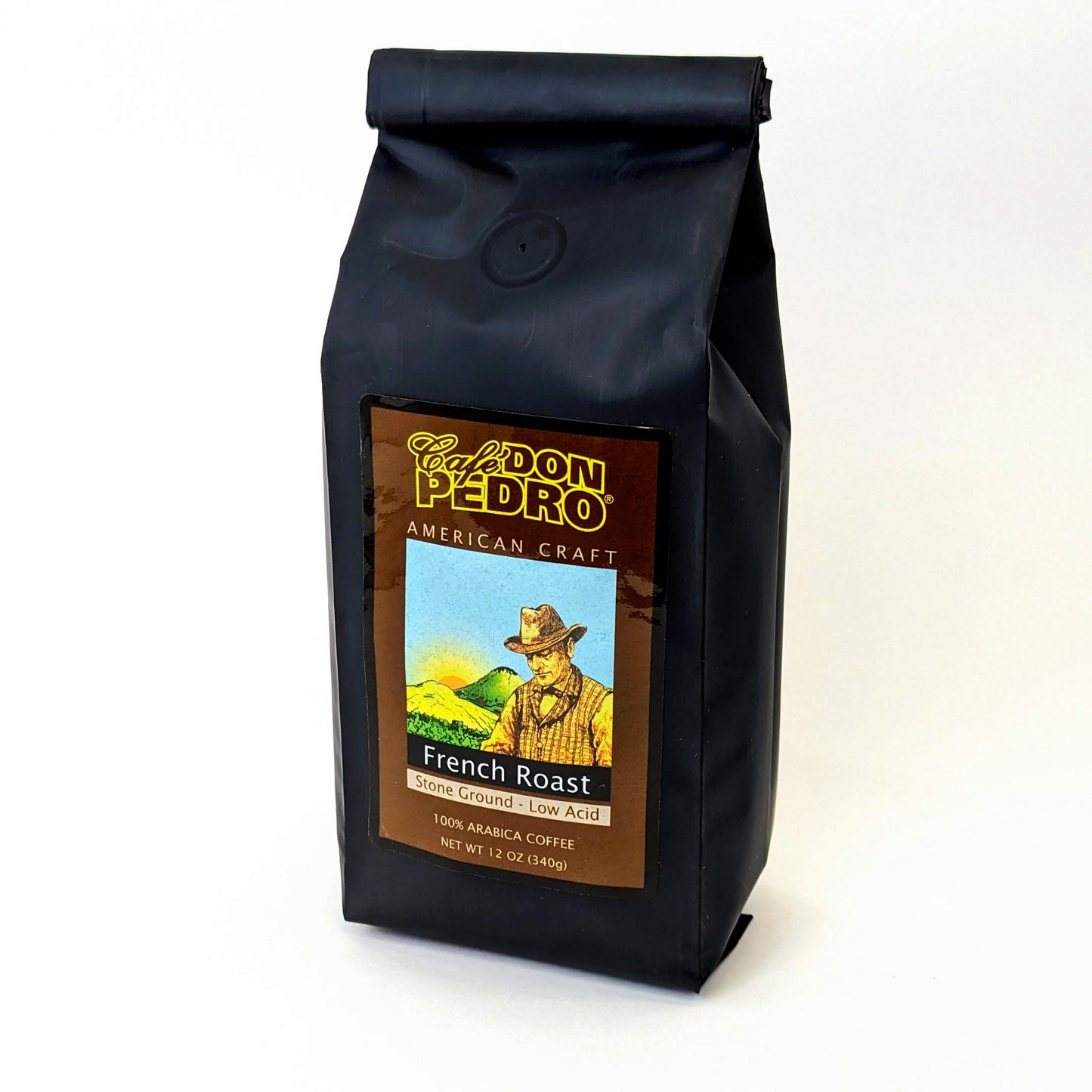Cafe Don Pedro French Roast Ground Low-Acid Coffee, 12 oz
