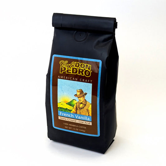 Cafe Don Pedro French Vanilla Ground Low-Acid Coffee, 12 oz