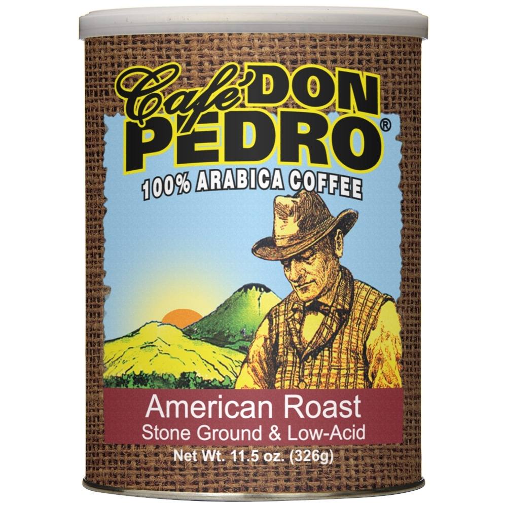 Cafe Don Pedro American Roast Low-Acid Ground Coffee Regular Can